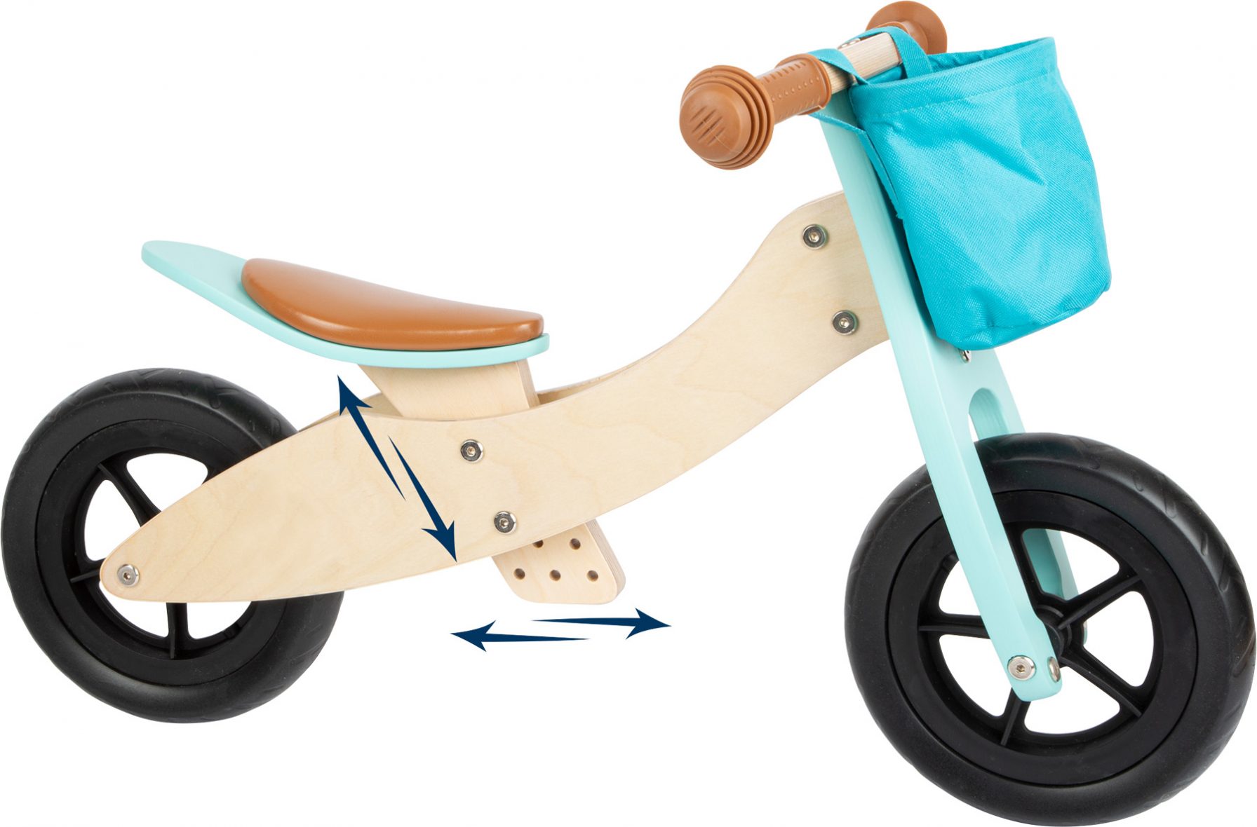 2 in 1 tricicleta si bicicleta turcoaz jucariidezece.ro 4