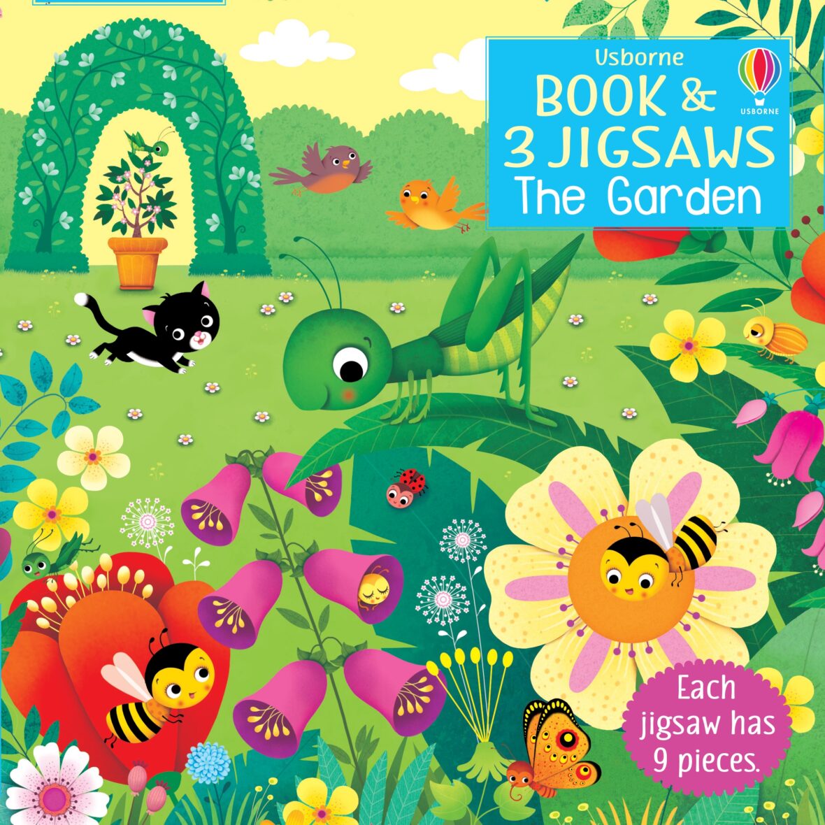 Carte și 3 puzzle-uri – Book & 3 Jigsaws: The Garden