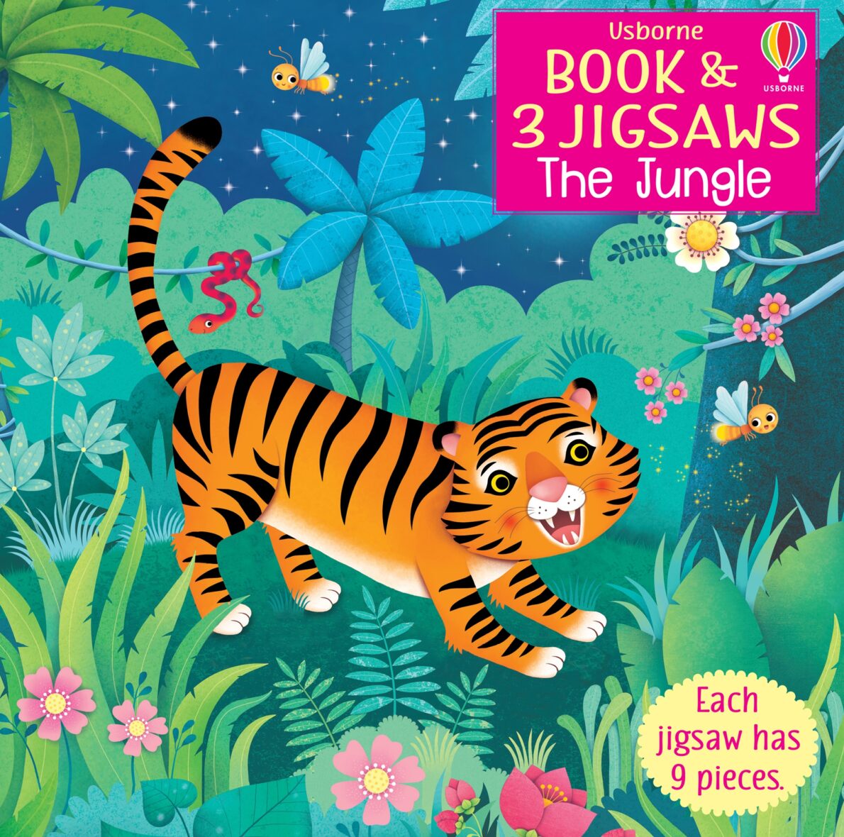 Carte și 3 puzzle-uri – Book & 3 Jigsaws: The Jungle