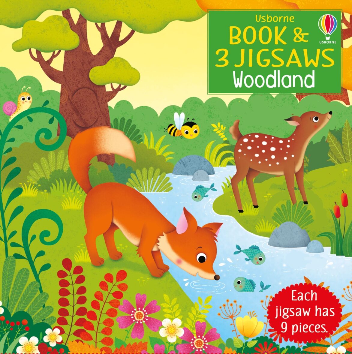 Carte și 3 puzzle-uri – Book & 3 Jigsaws: Woodland
