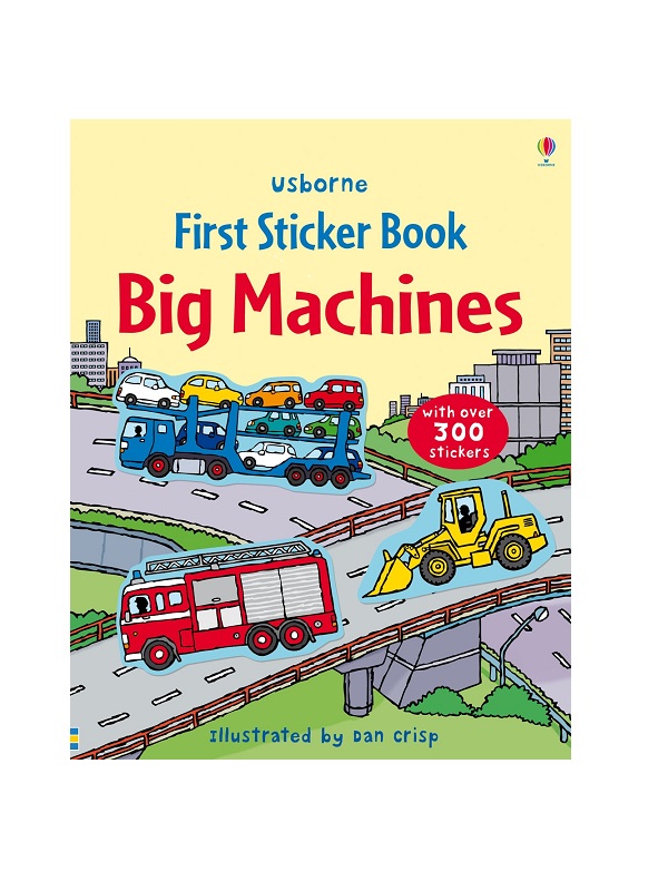Carte cu stickere – First Sticker Book: Big Machines