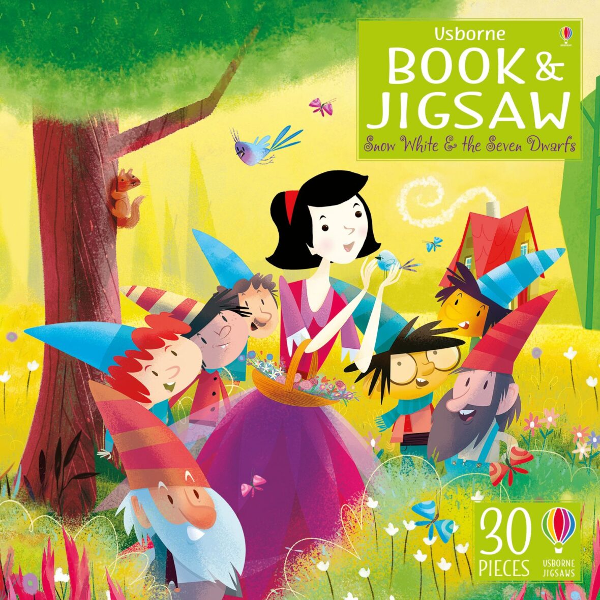 Carte și puzzle (30 piese) – Book & Jigsaw: Snow White and the Seven Dwarfs