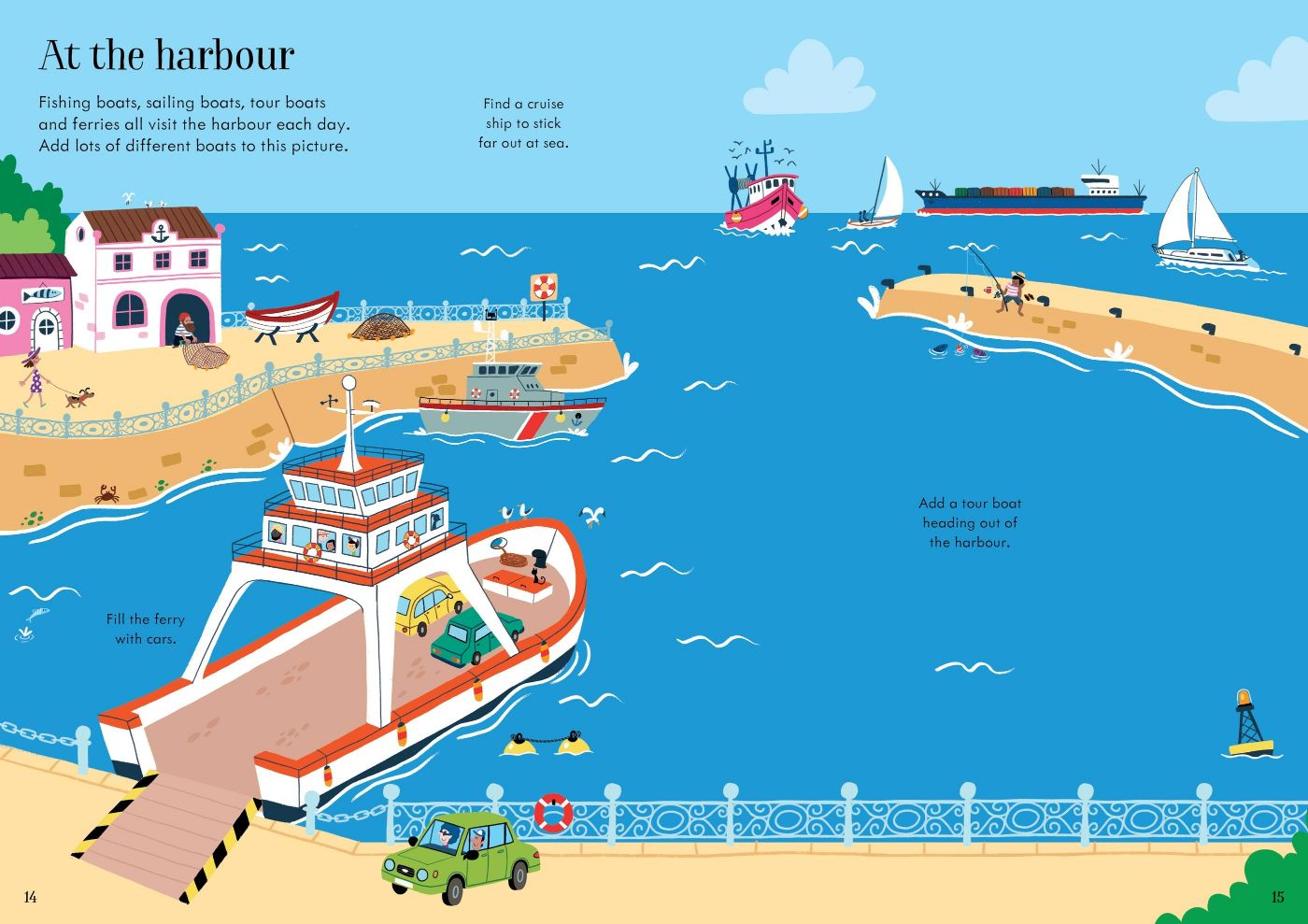 9781474982740 Carte cu stickere autocolante Little First Stickers Travel Usborne jucariidezece.ro (3)