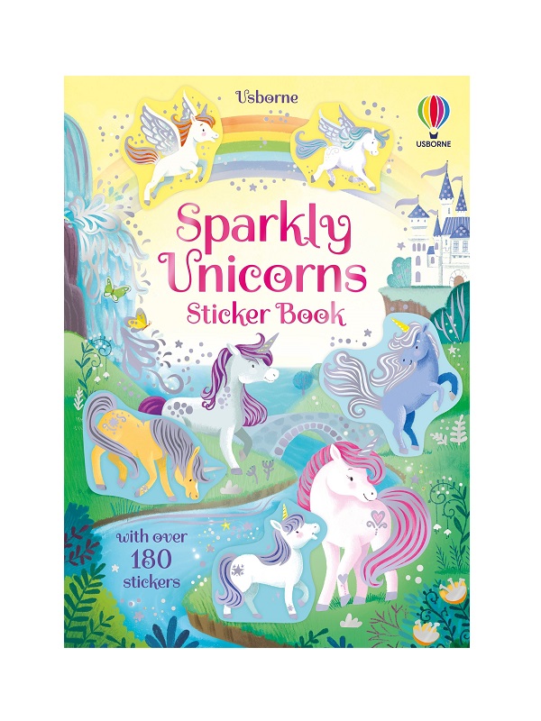 Carte cu stickere strălucitoare – Sparkly Unicorns Sticker Book