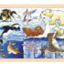 Puzzle din lemn 24 piese animale polare jucariidezece.ro