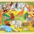 Puzzle din lemn, 48 piese - Animale africane jucariidezece.ro